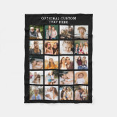 Eenvoudige Fotocollage 20 Afbeelding Gepersonalise Fleece Deken (Voorkant)