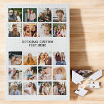 Eenvoudige Fotocollage 20 Afbeelding Gepersonalise Legpuzzel<br><div class="desc">Deze eenvoudige fotocollage 20 Afbeelding gepersonaliseerde puzzel is de perfecte manier om uw favoriete herinneringen te laten zien. Met ruimte voor 20 foto's is het een betekenisvol en uniek geschenk voor geliefden, of een leuke aandenken voor jezelf. Of het nu gaat om gezinsvakanties, verjaardagen of speciale momenten, deze puzzel is...</div>
