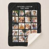 Eenvoudige Fotocollage 20 Afbeelding Gepersonalise Sherpa Deken (Voorkant)