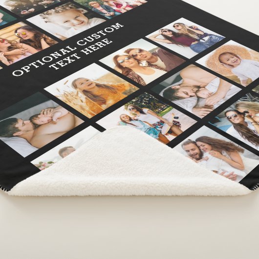 Eenvoudige Fotocollage 20 Afbeelding Gepersonalise Sherpa Deken (3/4)
