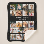 Eenvoudige Fotocollage 20 Afbeelding Gepersonalise Sherpa Deken (Voorkant)