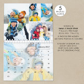 Eenvoudige fotocollage 5 per maand aangepast kalender