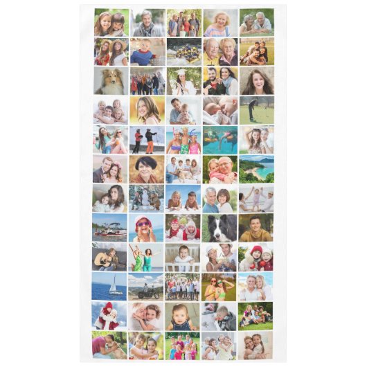 Eenvoudige fotocollage 60 tafelkleed (Voorkant)