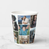 Eenvoudige fotocollage 7 foto's herhaald papieren bekers (Voorkant)