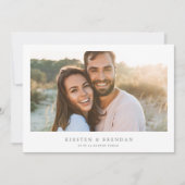 Eenvoudige fotocollage bruiloft save the date (Voorkant)