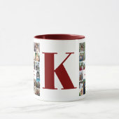 Eenvoudige fotocollage | Familiemonogrammen Keepom Mok (Midden)