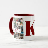 Eenvoudige fotocollage | Familiemonogrammen Keepom Mok (Voorkant links)