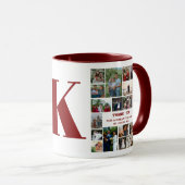 Eenvoudige fotocollage | Familiemonogrammen Keepom Mok (Voorkant rechts)