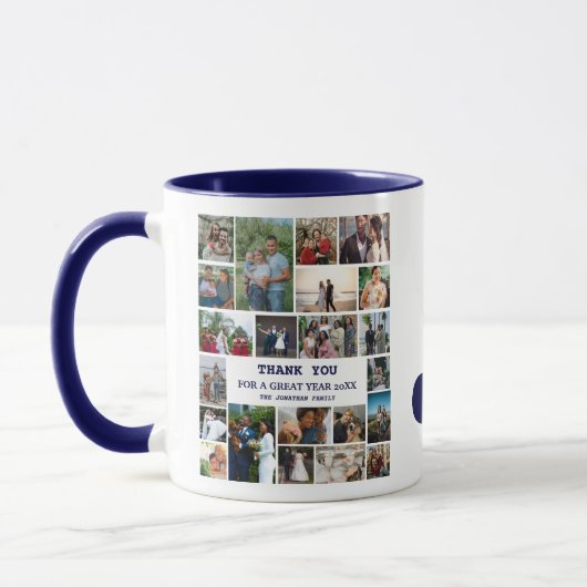 Eenvoudige fotocollage | Familiemonogrammen Keepom Mok (Links)