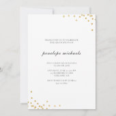 Eenvoudige fotocollage Faux Gold afstudeerfeest Kaart (Achterkant)