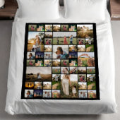 Eenvoudige fotocollage fleece deken