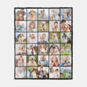Eenvoudige Fotocollage Gepersonaliseerd 30 Afbeeld Fleece Deken (Voorkant)