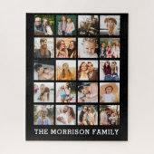 Eenvoudige Fotocollage Gepersonaliseerde Instagram Legpuzzel (Verticaal)