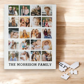 Eenvoudige Fotocollage Gepersonaliseerde Instagram Legpuzzel