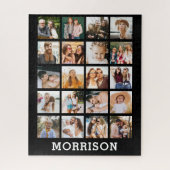 Eenvoudige Fotocollage Gepersonaliseerde Instagram Legpuzzel (Verticaal)