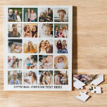 Eenvoudige Fotocollage Instagram Aangepast Geperso Legpuzzel<br><div class="desc">Deze eenvoudige fotocollage 20 Afbeelding gepersonaliseerde puzzel is de perfecte manier om uw favoriete herinneringen te laten zien. Met ruimte voor 20 foto's is het een betekenisvol en uniek geschenk voor geliefden, of een leuke aandenken voor jezelf. Of het nu gaat om gezinsvakanties, verjaardagen of speciale momenten, deze puzzel is...</div>