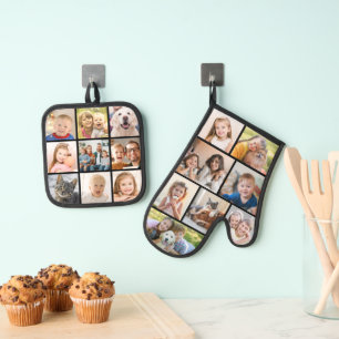 Eenvoudige Fotocollage Maak Je Eigen Ovenwant & Pannenlap Set