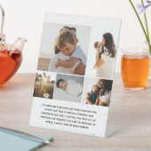 Eenvoudige fotocollage met aangepaste bericht reclamebord met voetstuk (Insitu)