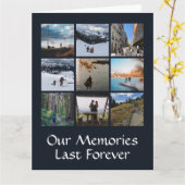 Eenvoudige fotocollage met aangepaste wenskaart kaart (Gele Bloem)