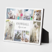 Eenvoudige Fotocollage met Huisdierkat Fotoplaat (Zijkant)