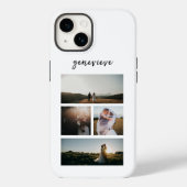 Eenvoudige fotocollage Modern Case-Mate iPhone Case (Achterkant)