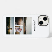 Eenvoudige fotocollage Modern Case-Mate iPhone Case (Achterkant (horizontaal))