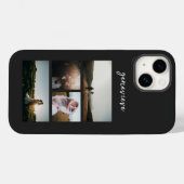 Eenvoudige fotocollage Modern Case-Mate iPhone Case (Achterkant (horizontaal))