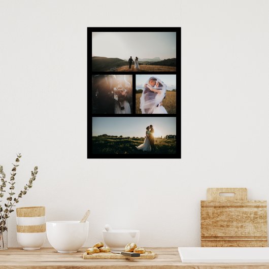 Eenvoudige fotocollage Modern Poster (Keuken)