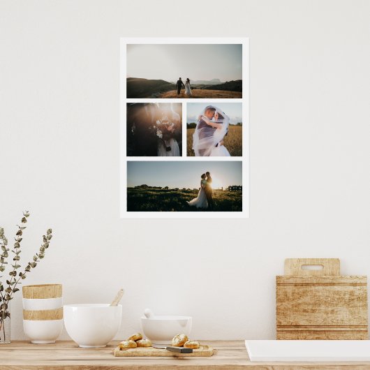 Eenvoudige fotocollage Modern Poster (Keuken)