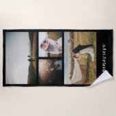 Eenvoudige fotocollage Modern Strandlaken (Voorkant)