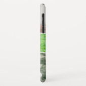 Eenvoudige fotocollage monogram familie magenta ro Case-Mate iPhone case (Achterkant/links)