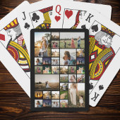 Eenvoudige fotocollage op maat pokerkaarten