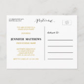 Eenvoudige fotocollage | Uitnodiging voor afstudee (Achterkant)