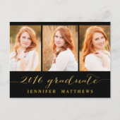 Eenvoudige fotocollage | Uitnodiging voor afstudee (Voorkant)