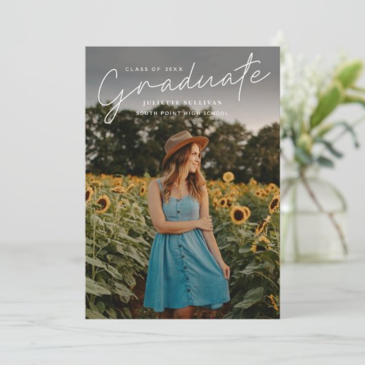 Eenvoudige fotografie met modern script (Staand voorkant)