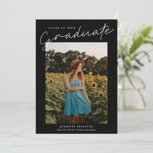 Eenvoudige fotografie met modern script (Staand voorkant)