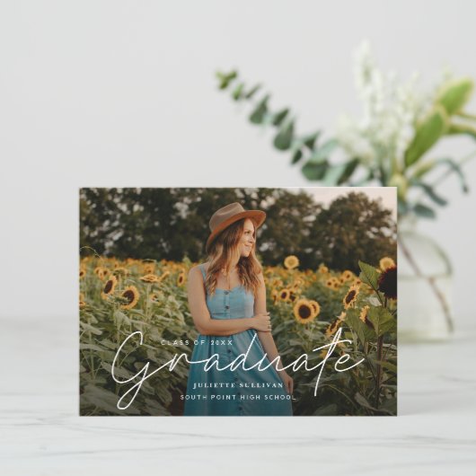 Eenvoudige fotografie met modern script (Staand voorkant)