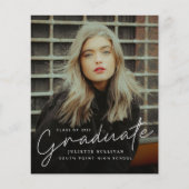 Eenvoudige fotografie-uitnodigingen in budgetscrip (Voorkant)