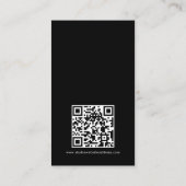 Eenvoudige fotografie van Studio QR-code — zwart c Visitekaartje (Achterkant)