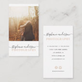 Eenvoudige fotografie visitekaartje (Voorkant / Achterkant)