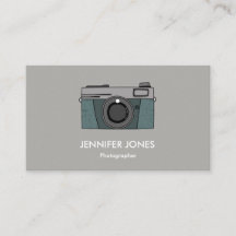 Eenvoudige fotografische camera-Visitekaartjes