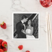 Eenvoudige Fotohuwelijksservetten Servet (Insitu)