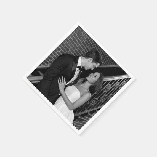 Eenvoudige Fotohuwelijksservetten Servet (Hoek)