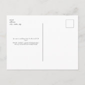 Eenvoudige fotominimalist Save the Date Briefkaart (Achterkant)