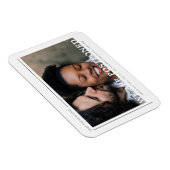 Eenvoudige fotominimalistische nieuwe datum uitges magneet (Rechterzijde)