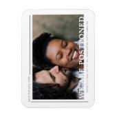 Eenvoudige fotominimalistische nieuwe datum uitges magneet (Verticaal)