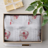 Eenvoudige fotonaam Script Patroon Vrolijk Kerstfe Tissuepapier (Geschenk)