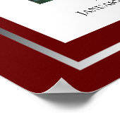 Eenvoudige fotoposter 'Ter nagedachtenis' Poster (Hoek)