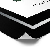 Eenvoudige fotoposter 'Ter nagedachtenis' Poster (Hoek)