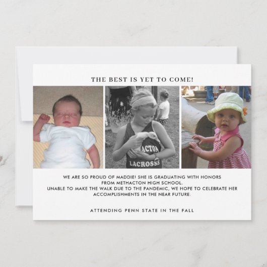 Eenvoudige foto's 2023 — Aankondigingen van afstud (Achterkant)